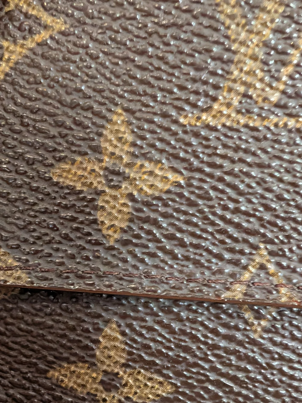 Vintage Louis Vuitton Monogram Continental Wallet - Brown & Gold Hardware